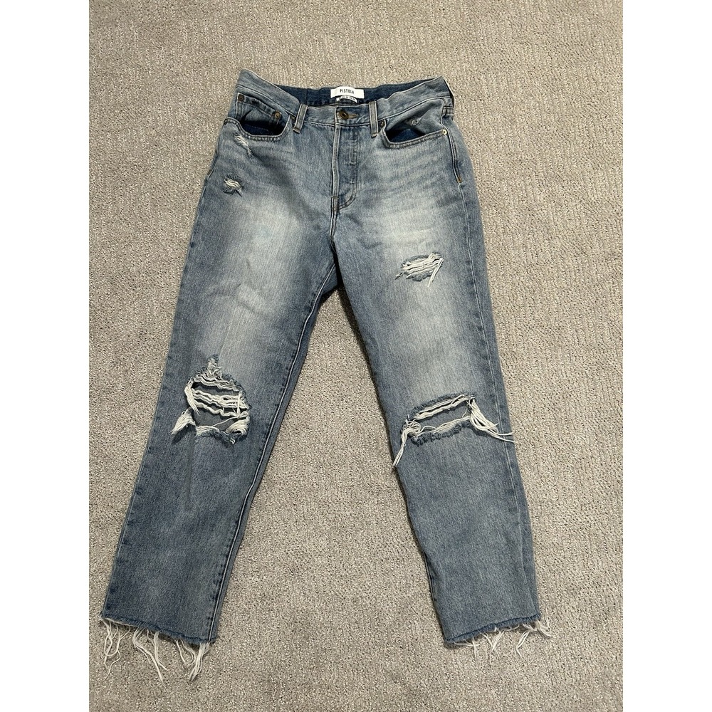 Pistola Presley High Rise Vintage '90s Roller straight Jean in Del Mar size 29